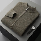Heren spencer van 100% kasjmier, regular fit