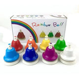 Regenboog klokkenset muzikaal speelgoed met 8 toontjes voor kinderen – stimuleert muzikale ontwikkeling, gehoor en creatief spel op een kleurrijke en veilige manier.