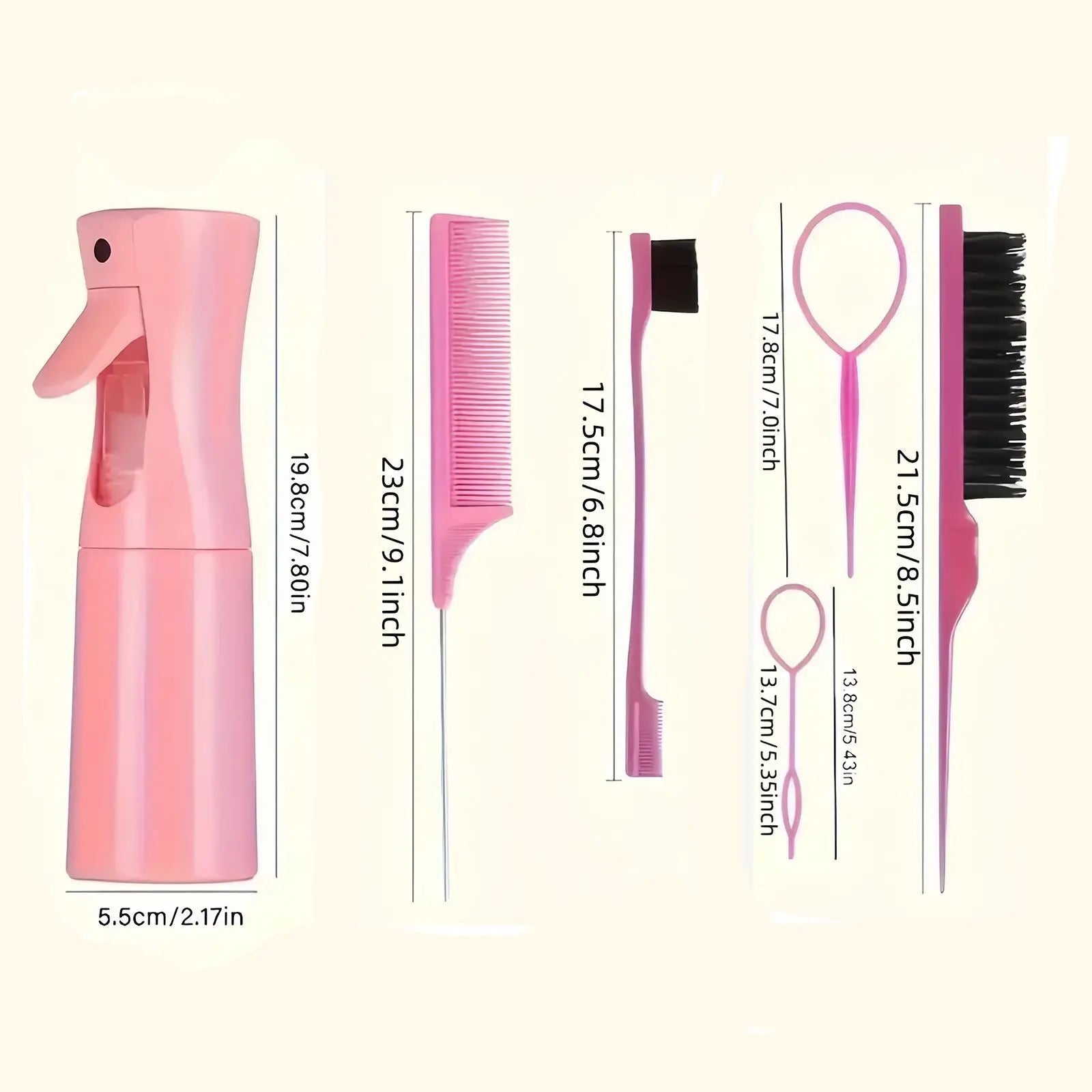 Haarstyling peuter set – kam en spuitfles voor het gemakkelijk stylen van kinderhaartjes. Perfect voor een mooie en verzorgde look voor je kleintje.