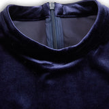 Dames Fluwelen Maxi Jurk met Lange Mouwen