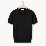 Gebreide Polo met Korte Mouwen en Kraag