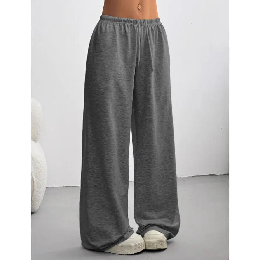 Dames Wijde Broek met Elastische Taille