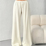 Dames Wijde Broek met Elastische Taille