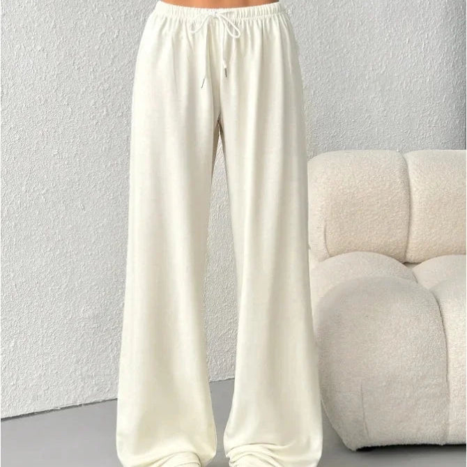 Dames Wijde Broek met Elastische Taille