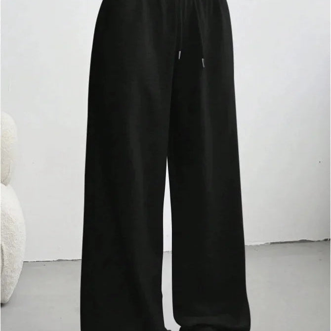 Dames Wijde Broek met Elastische Taille