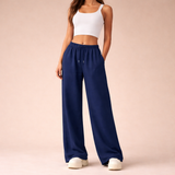 Dames Wijde Broek met Elastische Taille
