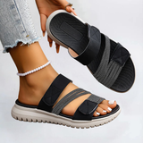 Dames Sandalen met Verstelbare Bandjes en Plateauzool