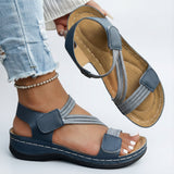Dames Sandalen met Verstelbare Bandjes en Klittenbandsluiting