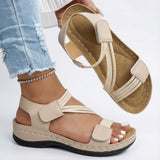 Dames Sandalen met Verstelbare Bandjes en Klittenbandsluiting