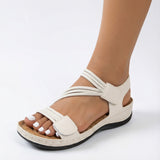Dames Sandalen met Verstelbare Bandjes en Klittenbandsluiting