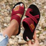 Dames Sandalen met Dubbele Klittenbandsluiting