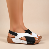 Dames Sandalen met Kruisbanden en Sleehak