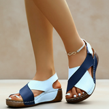 Dames Sandalen met Kruisbanden en Sleehak