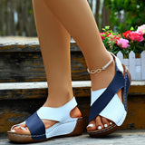 Dames Sandalen met Kruisbanden en Sleehak