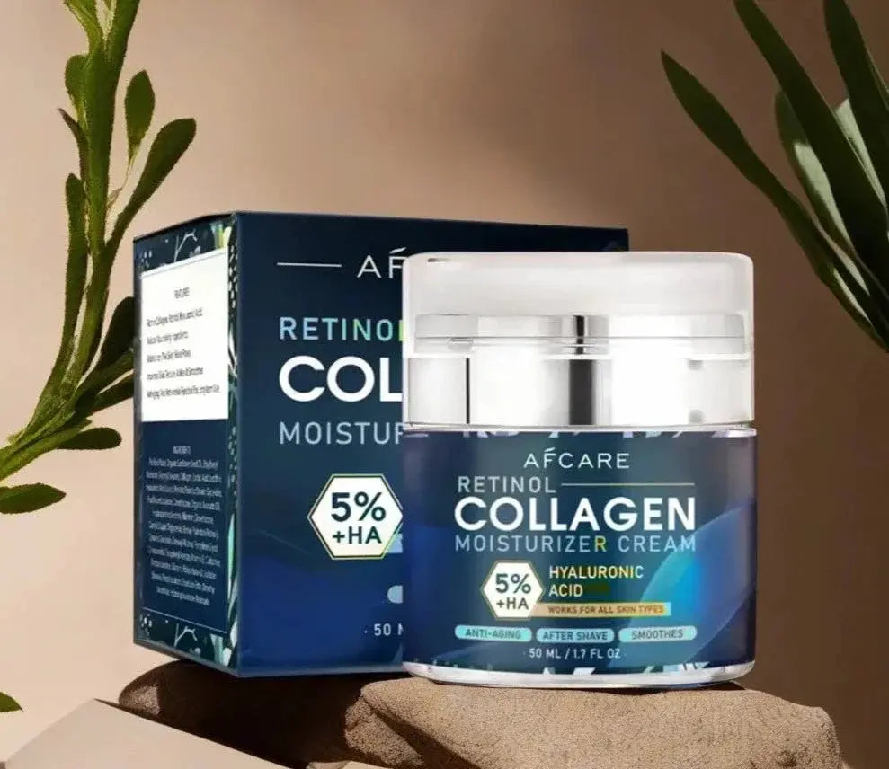 Stralend Jong collageen & retinol anti-aging crème – verbetert de huidtextuur en vermindert fijne lijntjes voor een jeugdige, stralende huid. Ideaal voor dagelijkse verzorging.