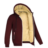 Heren hoodie met bontvoering en zakken