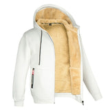 Heren hoodie met bontvoering en zakken