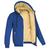 Heren hoodie met bontvoering en zakken