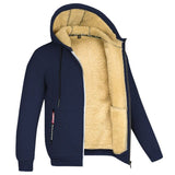 Heren hoodie met bontvoering en zakken