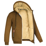 Heren hoodie met bontvoering en zakken