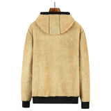 Heren hoodie met bontvoering en zakken