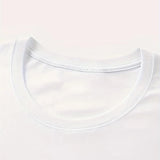 Casual T-Shirt met Statement Print en Korte Mouwen