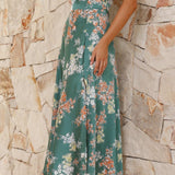 Dames Midi Jurk met Bloemenprint en Spaghettibandjes