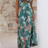 Dames Midi Jurk met Bloemenprint en Spaghettibandjes