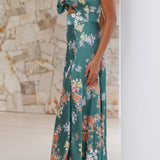 Dames Midi Jurk met Bloemenprint en Spaghettibandjes
