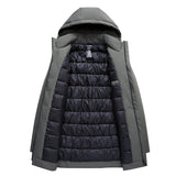 Winterjas voor heren met afneembare capuchon en slim fit