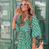 Bohemian Maxi Jurk met Print