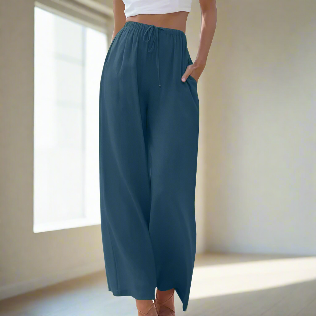 Dames broek met ballonpijpen en elastische taille