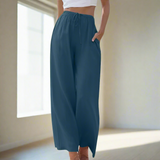 Dames broek met ballonpijpen en elastische taille