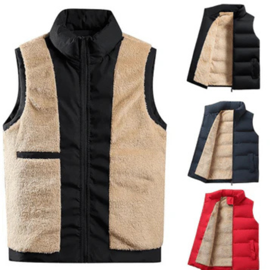 Brian heren gevoerde bodywarmer mouwloos met rits in diverse kleuren – warme isolatie, lichtgewicht en comfortabele pasvorm voor koude dagen.