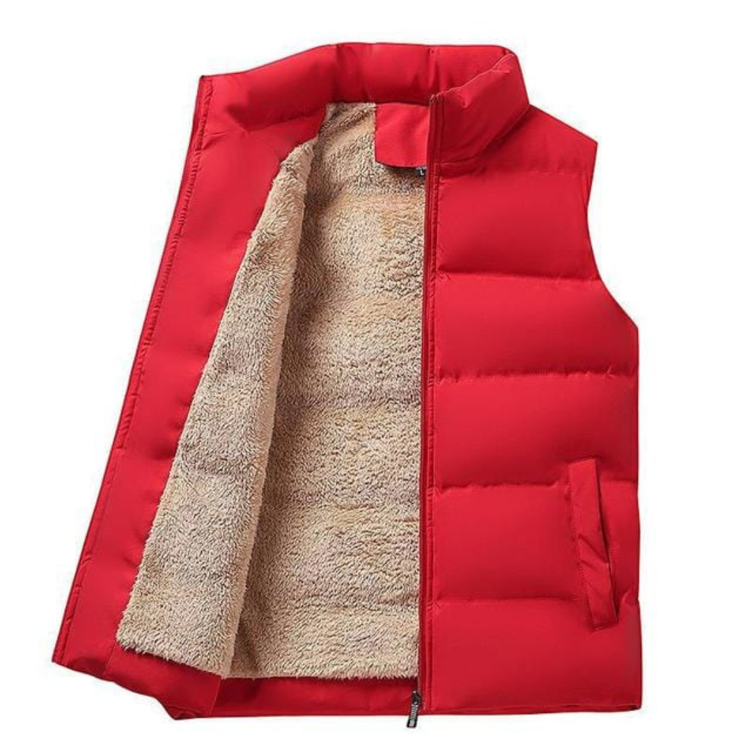 Brian heren gevoerde bodywarmer mouwloos met rits in diverse kleuren – warme isolatie, lichtgewicht en comfortabele pasvorm voor koude dagen.