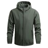Heren windjack met capuchon in diverse kleuren – lichtgewicht, waterafstotend materiaal en comfortabele, sportieve pasvorm.