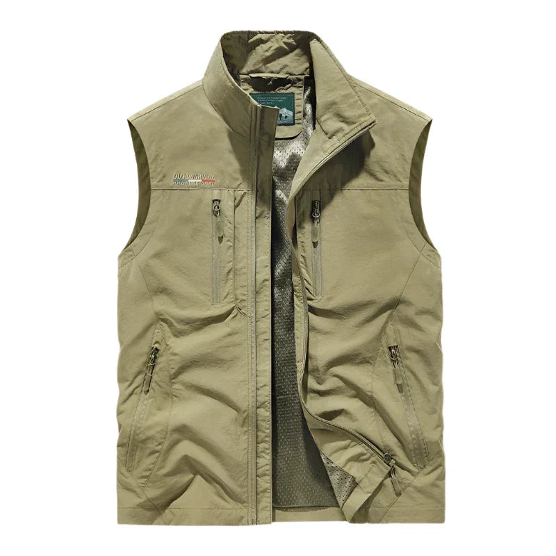 Heren bodywarmer – waterdicht en lichtgewicht, klassieke pasvorm met praktische zakken voor een stijlvolle en functionele look.