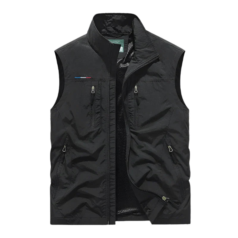Heren bodywarmer – waterdicht en lichtgewicht, klassieke pasvorm met praktische zakken voor een stijlvolle en functionele look.