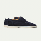 Heren Suède Loafers met Vetersluiting