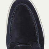 Heren Suède Loafers met Vetersluiting