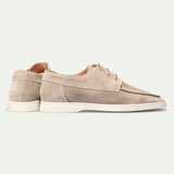 Heren Suède Loafers met Vetersluiting