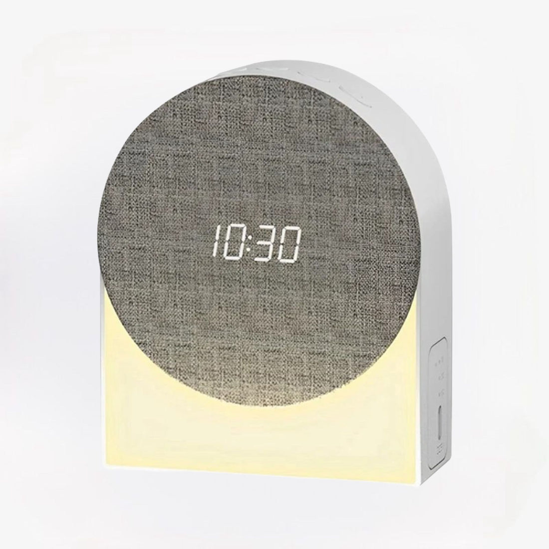 GlowTime digitale wekker met Bluetooth en nachtlampje – modern design, draadloze verbinding en zachte verlichting voor een rustgevende sfeer.