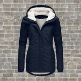 Gevoerde Winterjas met Capuchon