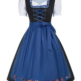 Klassieke Oktoberfest dirndljurk voor dames – traditioneel Beiers kostuum met elegante pasvorm, sierlijke details en hoogwaardige stof, perfect voor bierfeesten en verkleedpartijen.