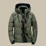 Winddichte winterjas met capuchon en thermovoering