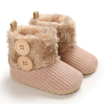 CozyGirls kleine anti-slip winterlaarzen voor meisjes – warme, comfortabele en veilige laarzen voor dagelijks gebruik tijdens koude dagen.