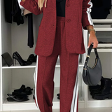 Tweedelige Set met Blazer en Wijde Broek