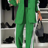Tweedelige Set met Blazer en Wijde Broek