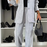 Tweedelige Set met Blazer en Wijde Broek
