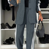 Tweedelige Set met Blazer en Wijde Broek